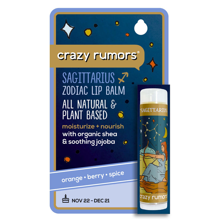 Sagittarius - Zodiac Lip Balm Hang Card Gift Box